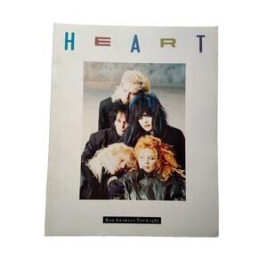 Heart Bad Animals Tour Book Original 1987 Pop Classic Rock Music Color Photos